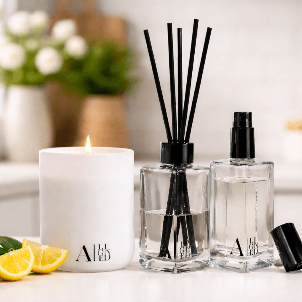 GLOW RITUAL TRIO - candle + room Perfume + reed diffuser